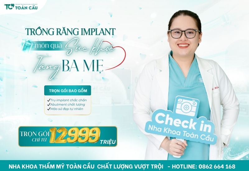 Cấy ghép implant trọn gói chỉ từ 12.999.000 VNĐ
