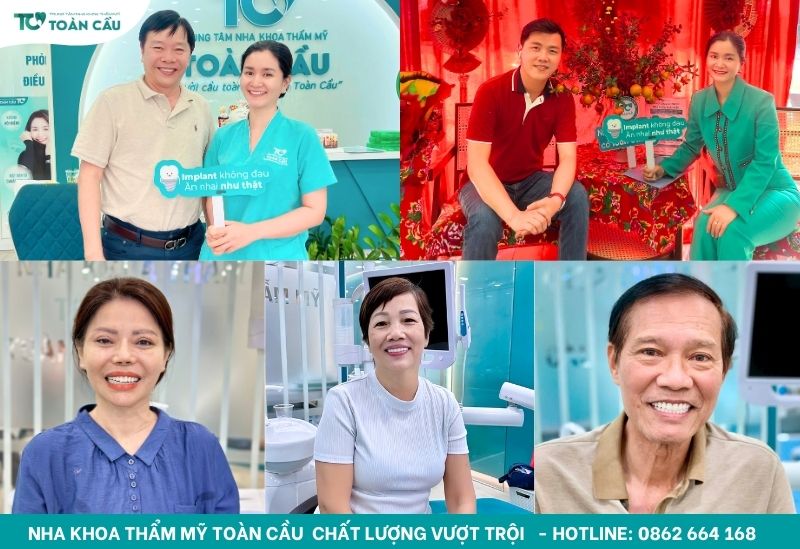 Những phản hồi thực tế từ khách hàng đã trồng răng implant – Có thực sự hiệu quả? 5 Hình ảnh của khách hàng đã trồng răng implant tại Toàn Cầu