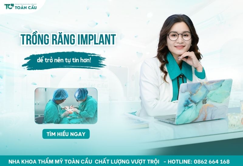 sau khi trồng răng implant