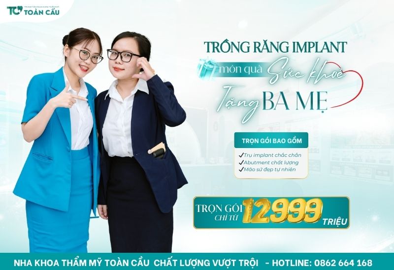 Có nên chọn trồng răng implant giá rẻ không? Những rủi ro tiềm ẩn 8 Trọn gói implant chỉ từ 12.990k
