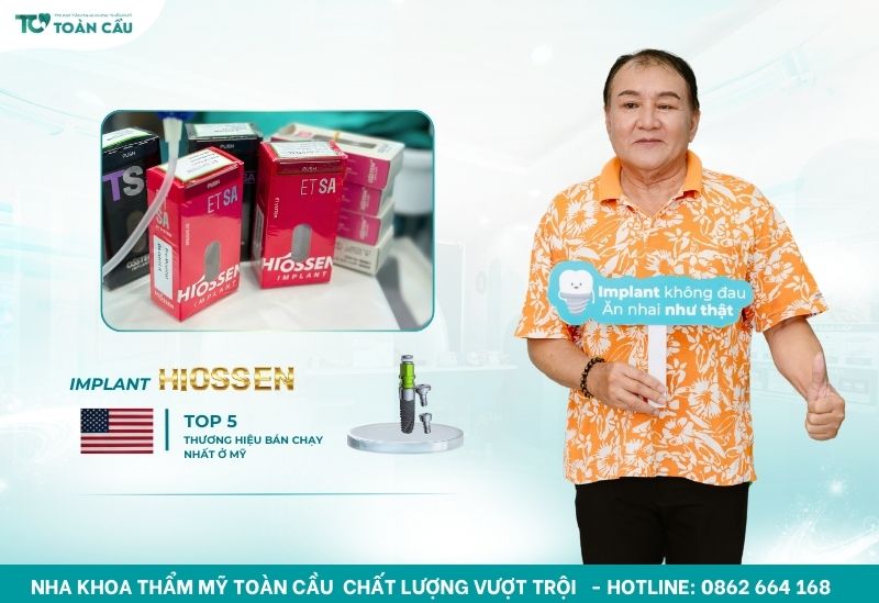 Các loại trụ implant phổ biến – Nên chọn loại nào tốt nhất? 6 Implant Hiossen là trụ implant phổ biến