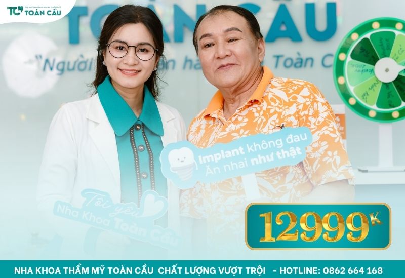 Cấy ghép implant chỉ từ 12.999.000 VNĐ từ 15/04/2025 đến 05/05/2025