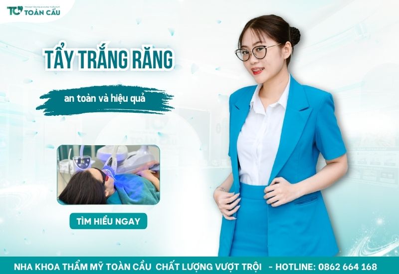 tẩy trắng răng an toàn tại TPHCM