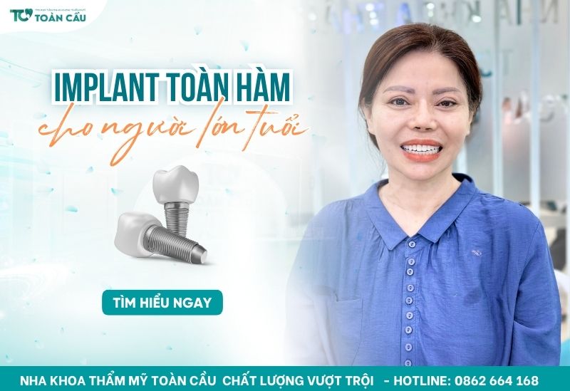 trồng răng toàn hàm cho người lớn tuổi