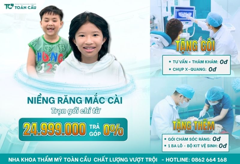 Chỉnh nha cho học sinh giá tốt, trọn gói tại HCM 8 Ưu đãi trọn gói - Không lo phát sinh