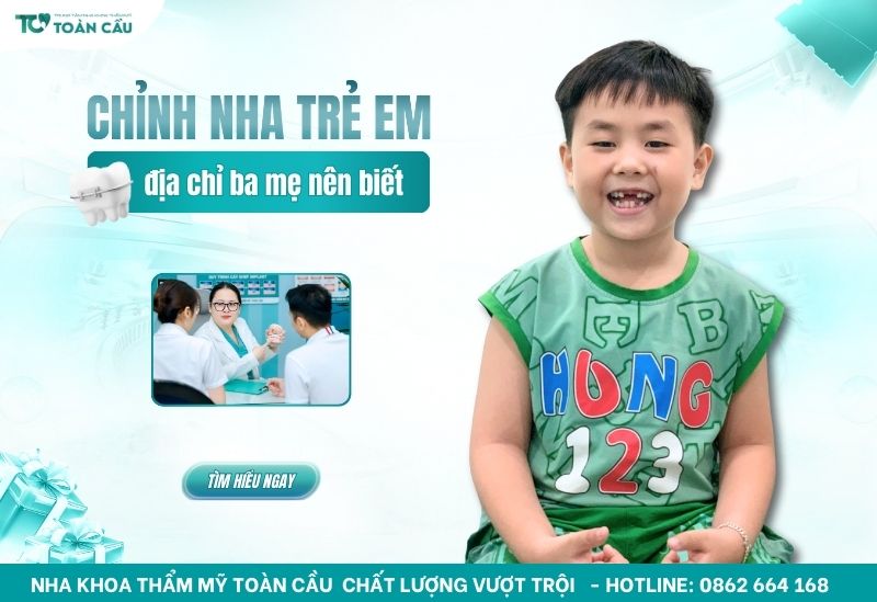 địa chỉ chỉnh nha trẻ em giá rẻ