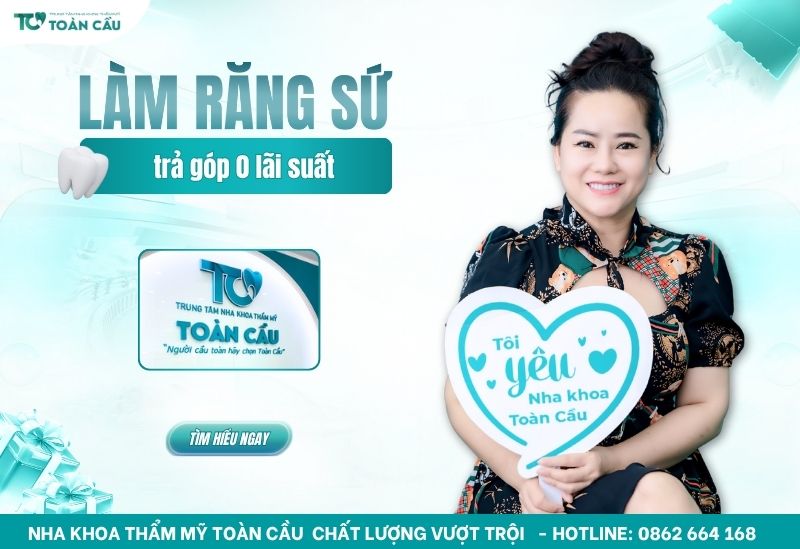 Làm răng sứ trả góp 0 lãi suất