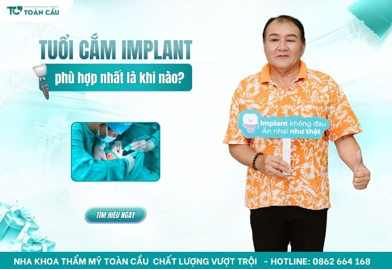 Độ tuổi cắm implant