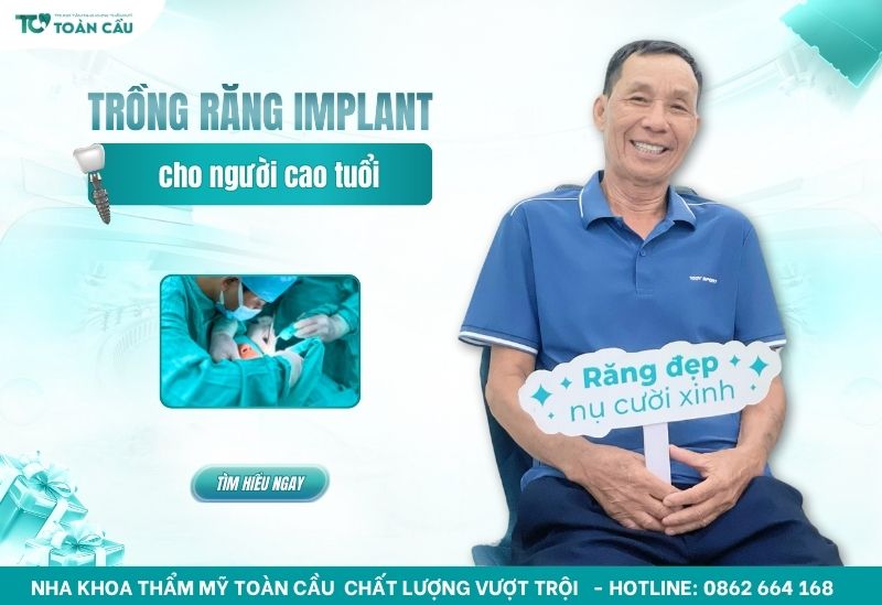 Trồng răng implant cho người cao tuổi