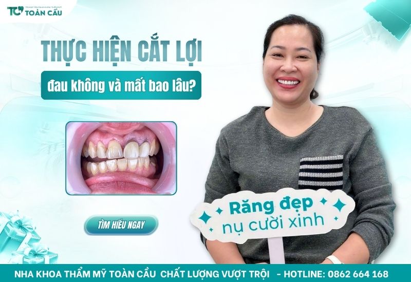 cắt lợi có đau không