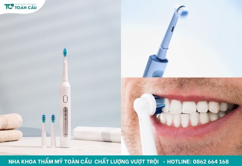 Toàn Cầu giải đáp có nên dùng bàn chải điện không? 2 Bàn chải điện hoạt động bằng pin hoặc sạc điện