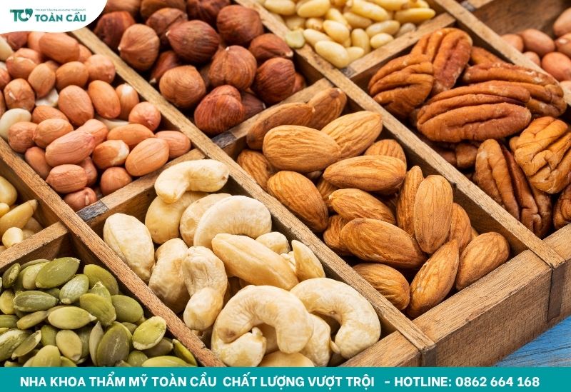 Những thực phẩm mới bọc sứ nên kiêng bạn nên biết 3 Hạn chế các món hạt