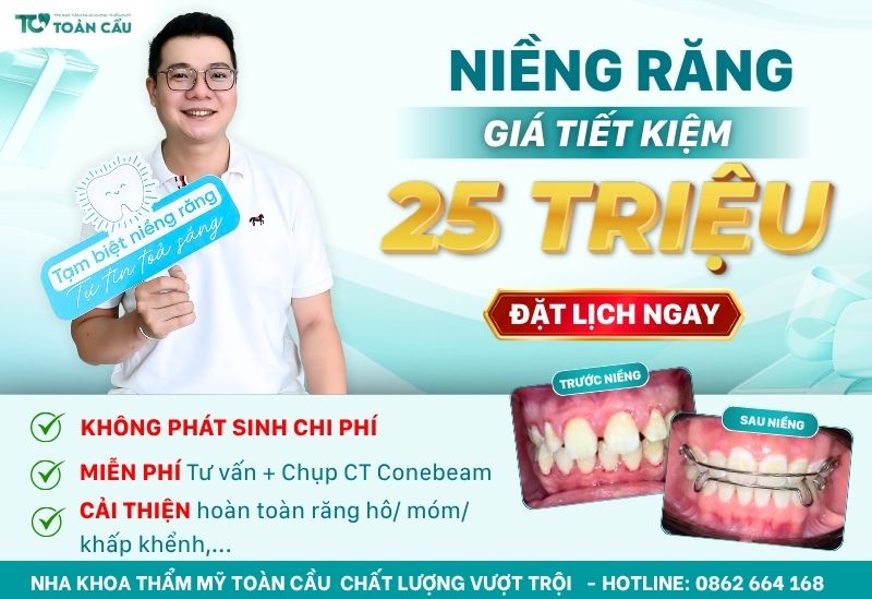 Khách hàng niềng răng tại Toàn Cầu