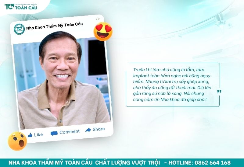 Giải đáp sau khi cấy implant có bị hôi miệng không 7 Khách hàng cấy Implant
