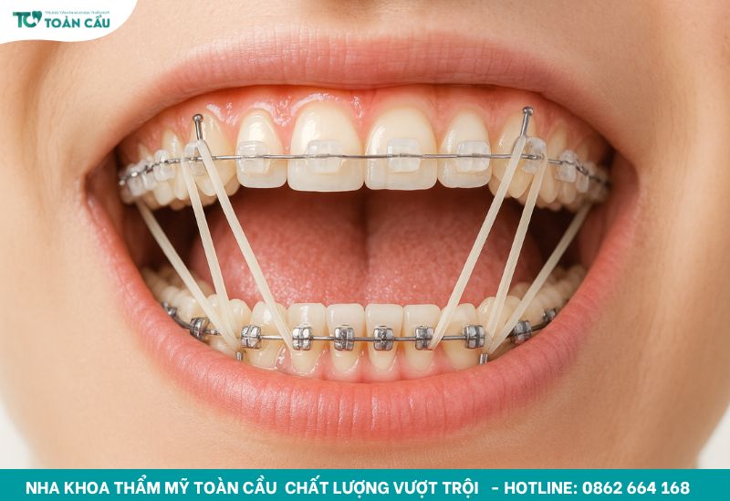 Quá trình kéo răng khi niềng diễn ra bao lâu thì hoàn tất? 5 Đeo thun liên hàm theo chỉ định của bác sĩ