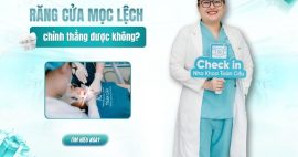 Răng cửa mọc lệch có chỉnh thẳng lại được không?