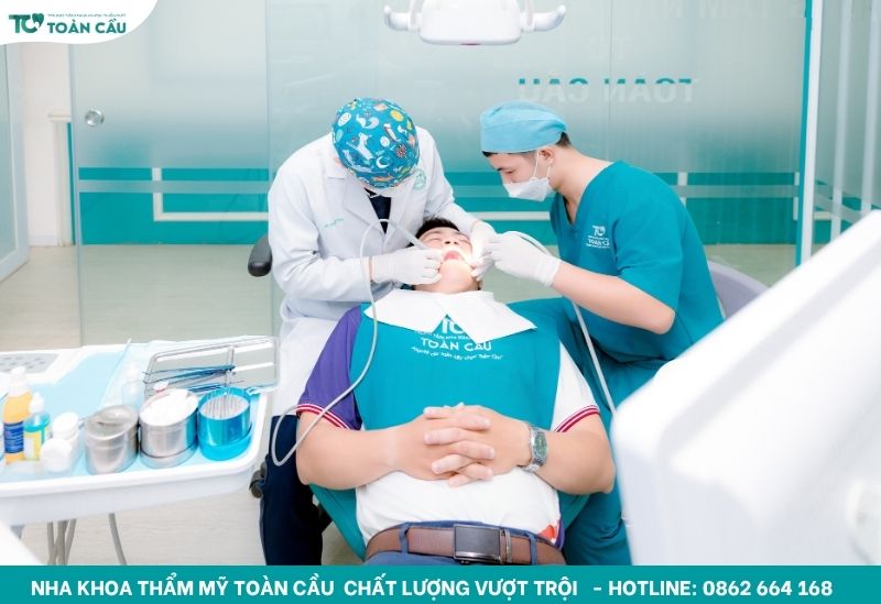 Quy trình bọc sứ diễn ra nhanh chóng  