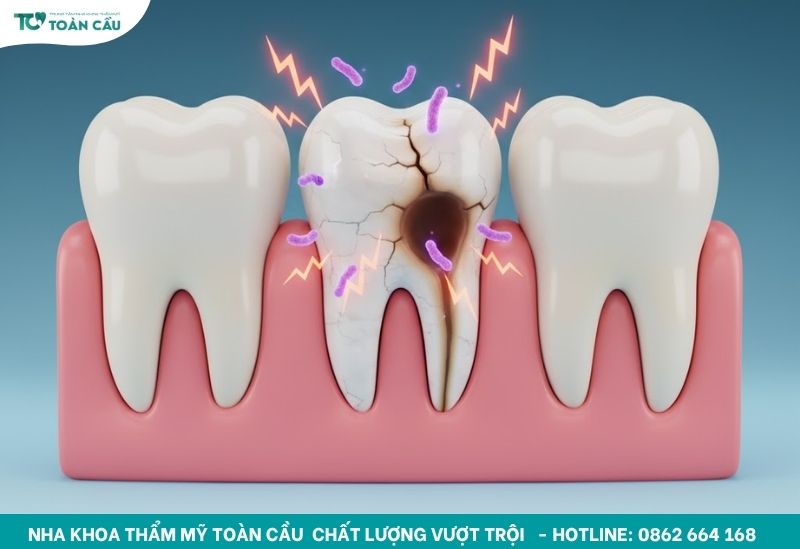 Nguyên nhân khiến răng cửa bị sâu bên trong và cách điều trị 3 Thiếu Fluor làm cho men răng trở nên mong manh