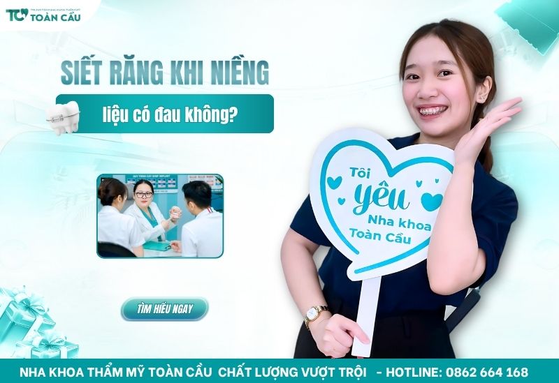 siết răng khi niềng có đau không