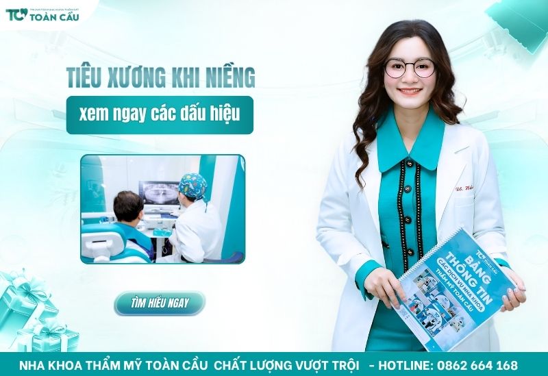 5 dấu hiệu tiêu xương răng khi niềng bạn cần nhận biết sớm