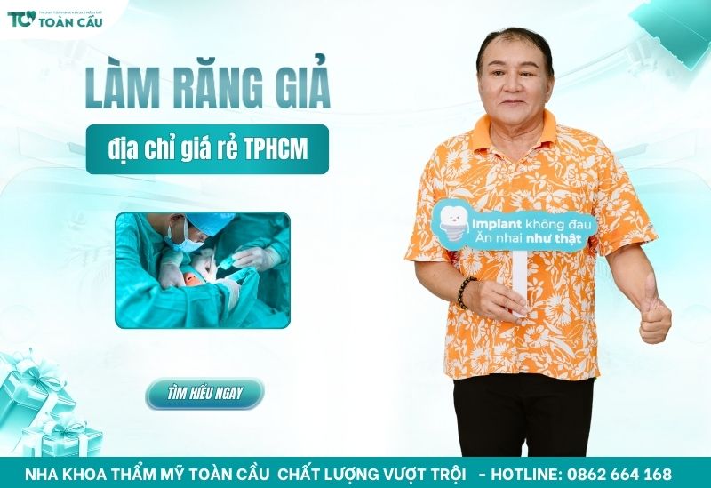 Địa chỉ làm răng giả giá rẻ TPHCM an toàn cho người lớn tuổi