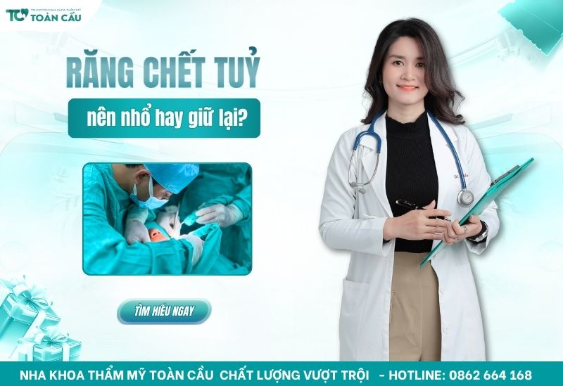 Răng chết tủy có nên nhổ không hay nên giữ lại để phục hình?