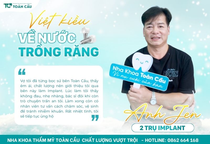 Vì sao Việt Kiều thường trì hoãn điều trị dù mất răng lâu năm? 6 Cấy implant không đau cho Việt Kiều